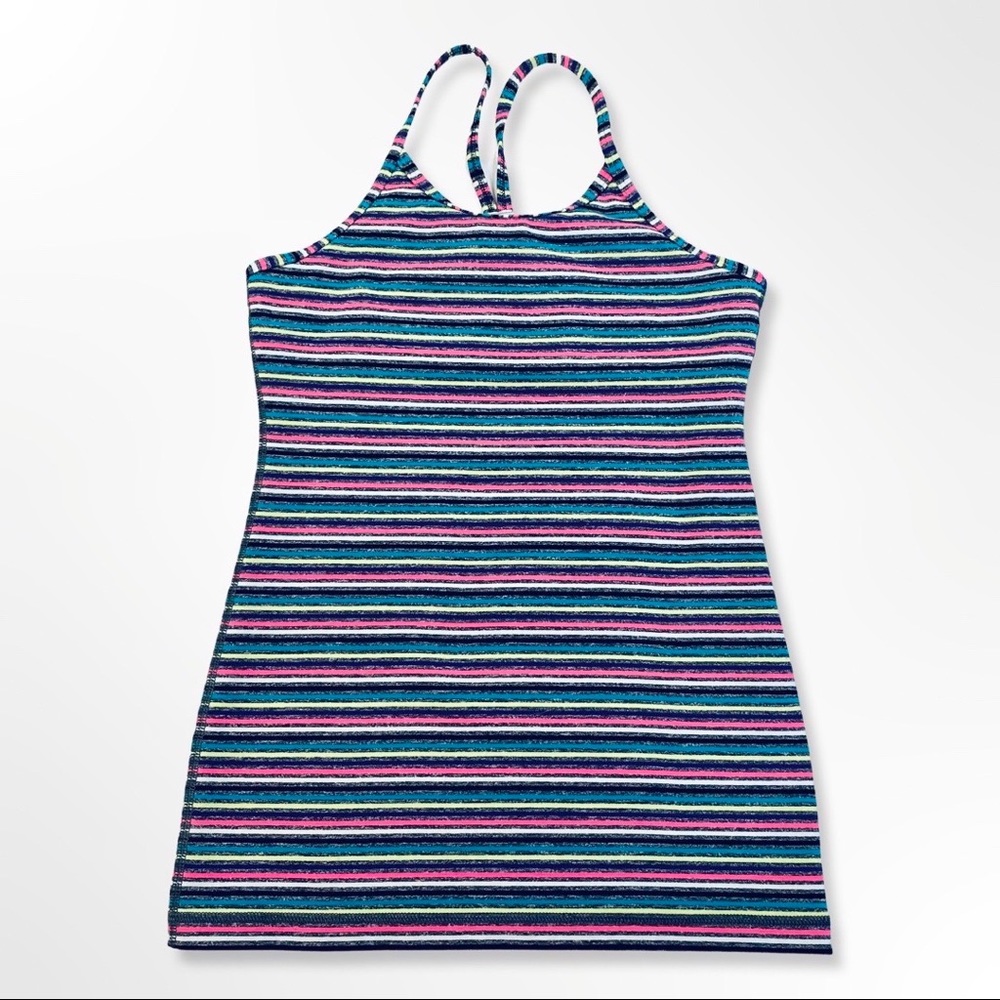 Ivivva by Lululemon Striped Power Y Tank Size 12